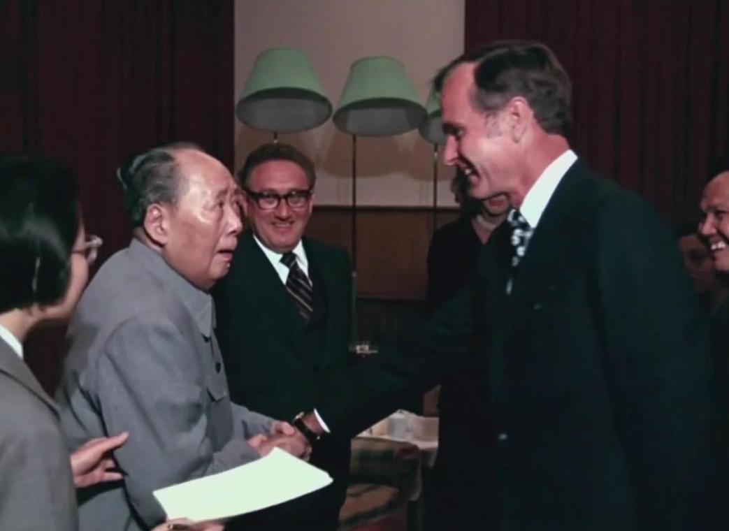 2008年北京奥运会普京和小布什,小布什出席2008奥运会开幕式