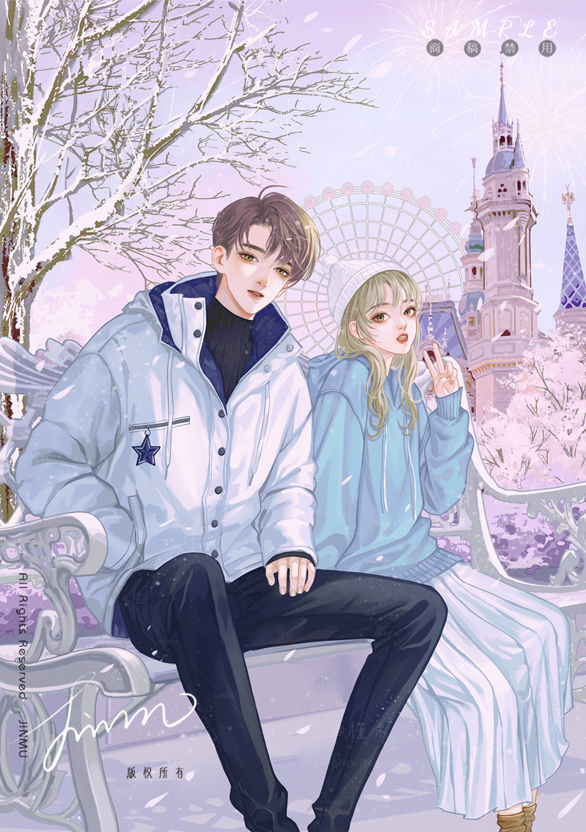 好甜呐,这位插画大大也太会了吧!缺情头的快来收藏啦