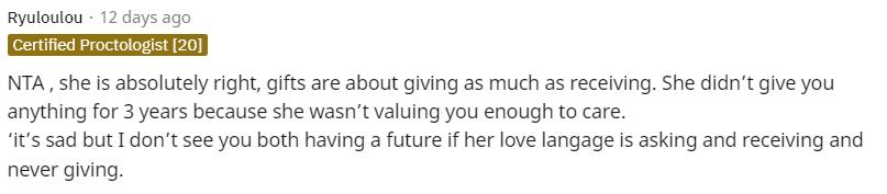 女朋友不接受我送的生日礼物,女朋友不愿意送我生日礼物