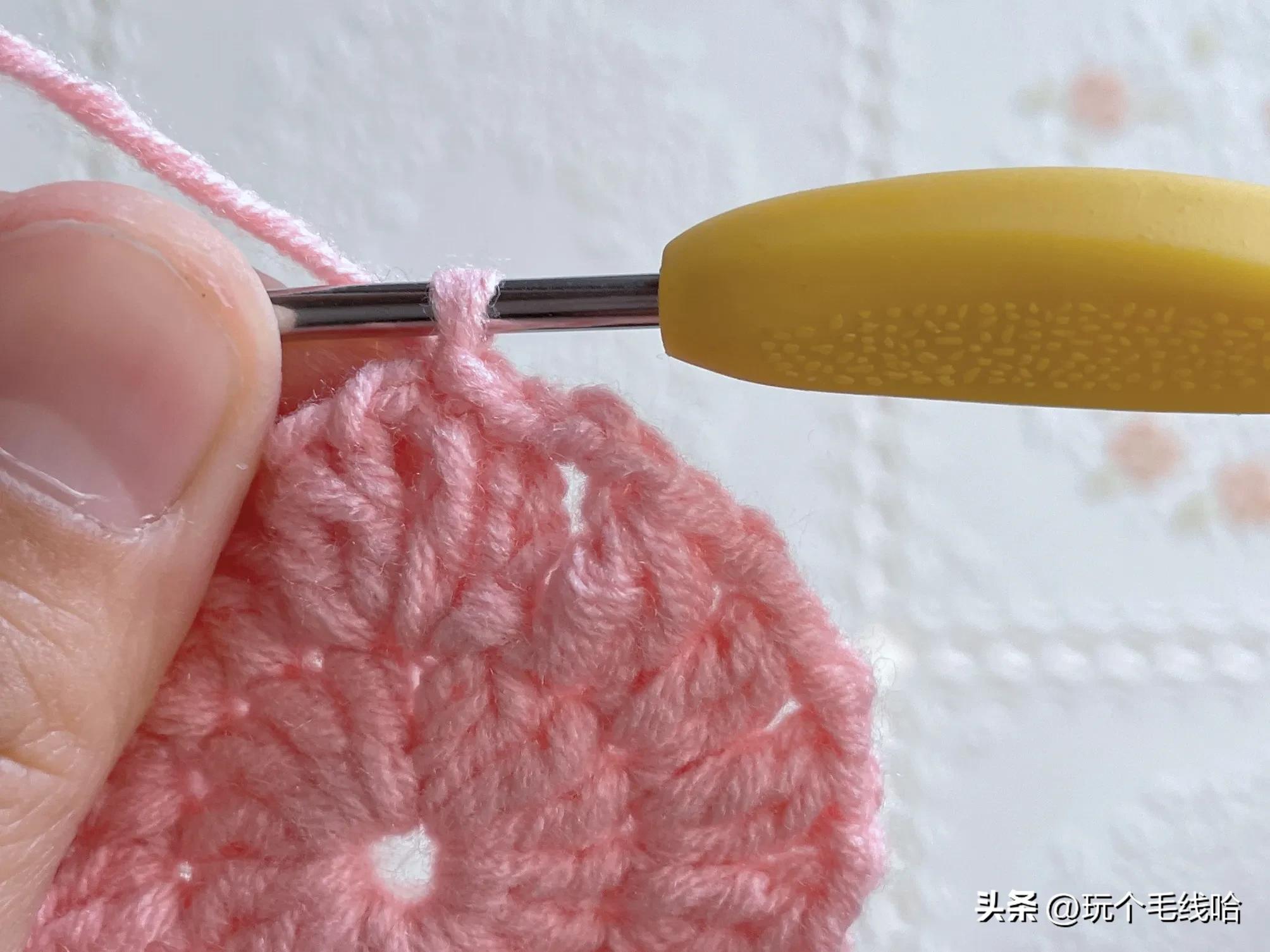 钩花片边的教程,保姆级织花教程