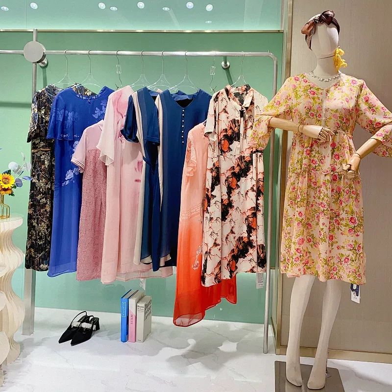 品牌折扣女装长袖羊毛连衣裙,品牌折扣女装连衣裙