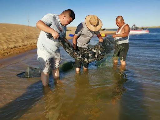 沙漠发大水了?库布齐沙漠出现大面积“冰河”,这些水从何而来?