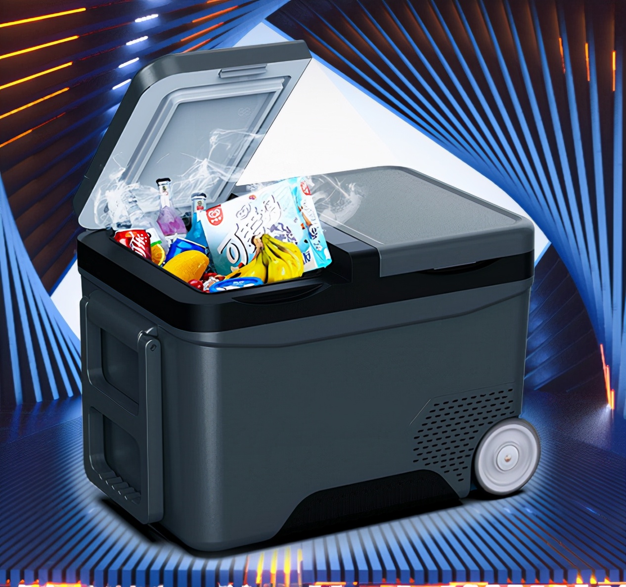 自驾游必备的小家电车载冰箱,自驾游车载冰箱实用性大吗