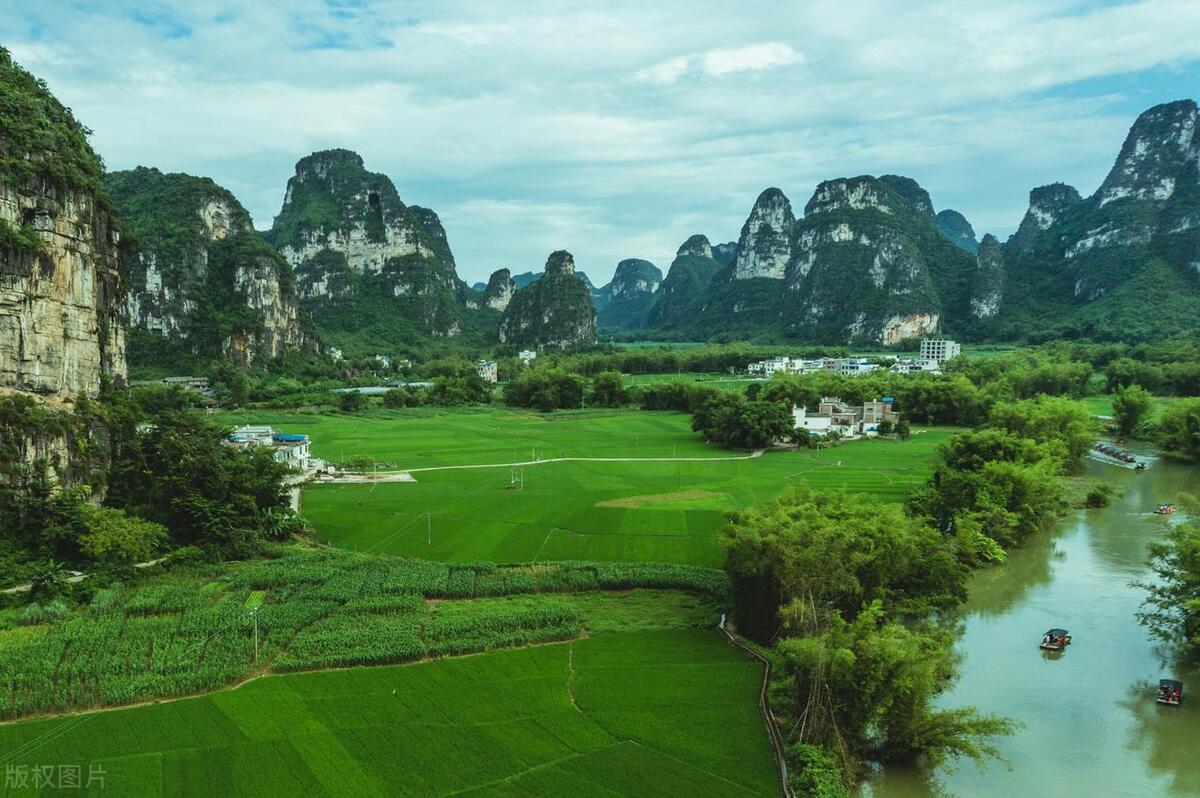 广西农村山水田园美景,广西7处山水田园风光