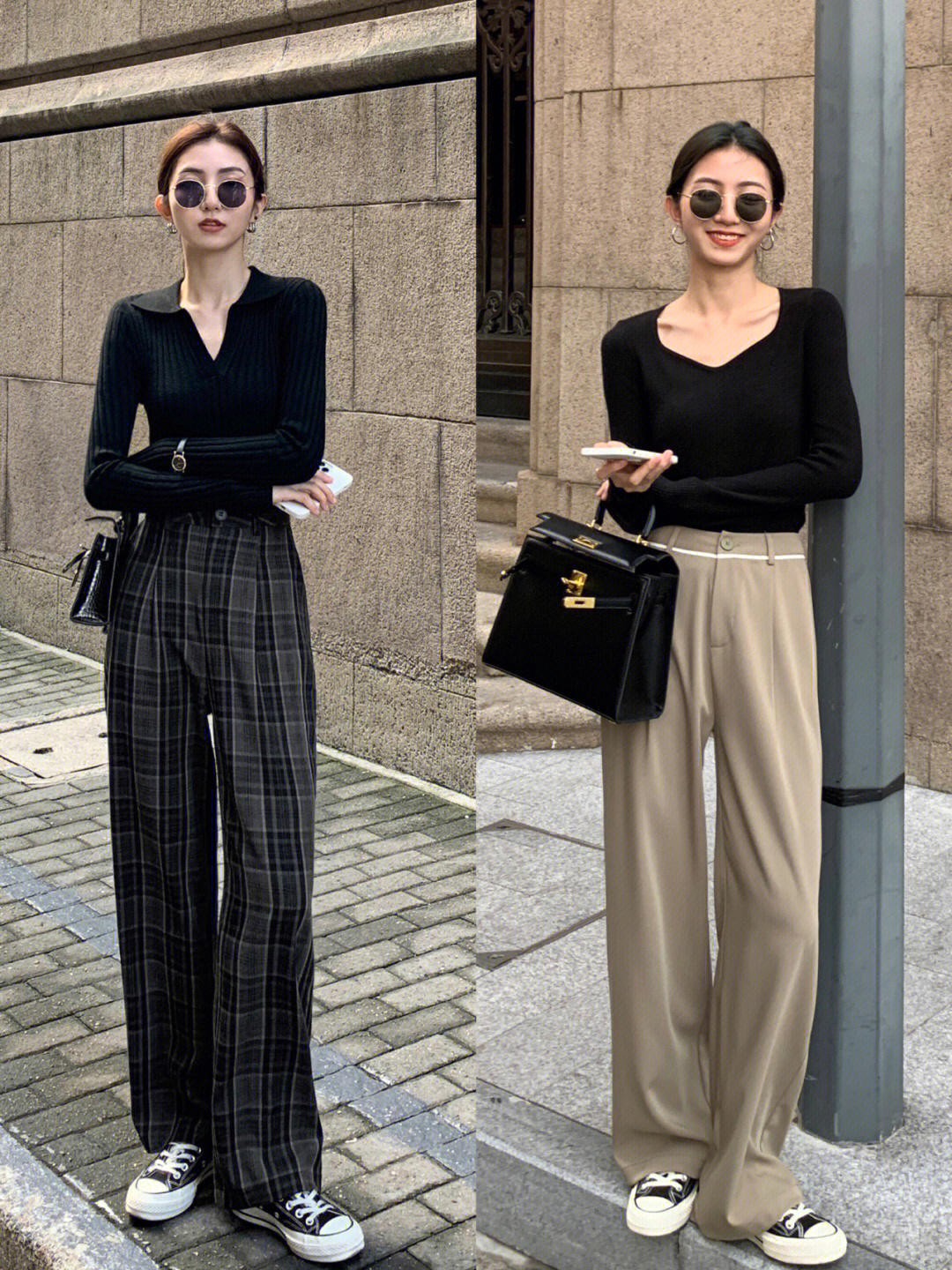 秋天小个子打底衫内搭宽松,百搭打底衫每日穿搭分享