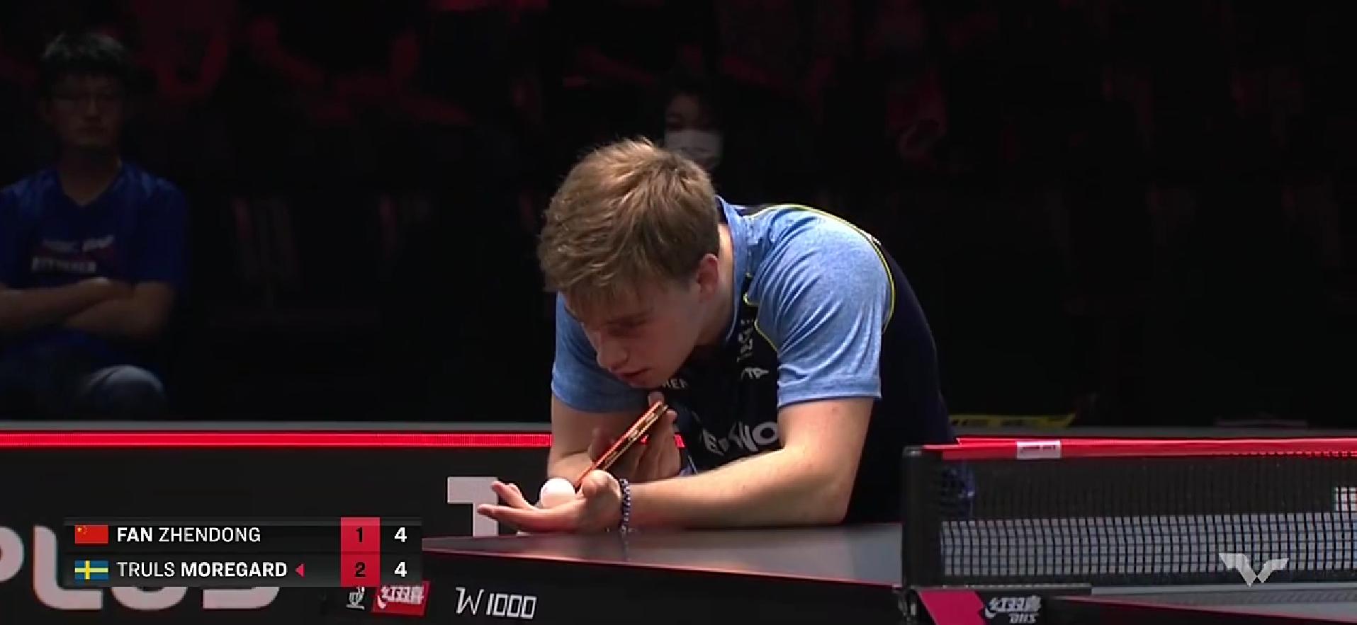 新加坡男乒八强对阵表,新加坡马龙1比3王楚钦回放