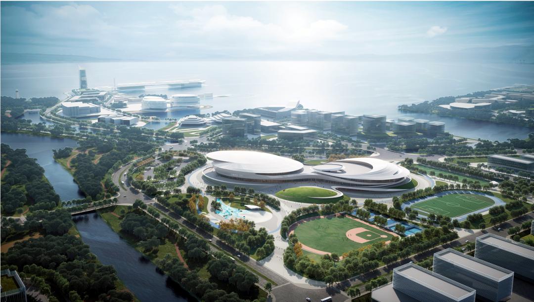 八角湾体育公园航拍,八角湾体育公园建好了吗