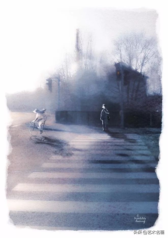 超简单超少女心的水彩画,水彩画罗马尼亚风景的画法