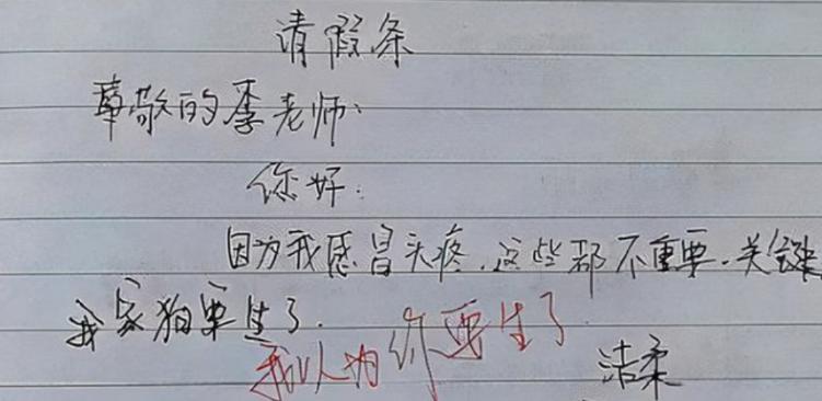 大学奇葩请假单,大学生的奇葩请假理由