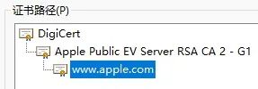微软、苹果、亚马逊等互联网巨头的SSL中级根证书