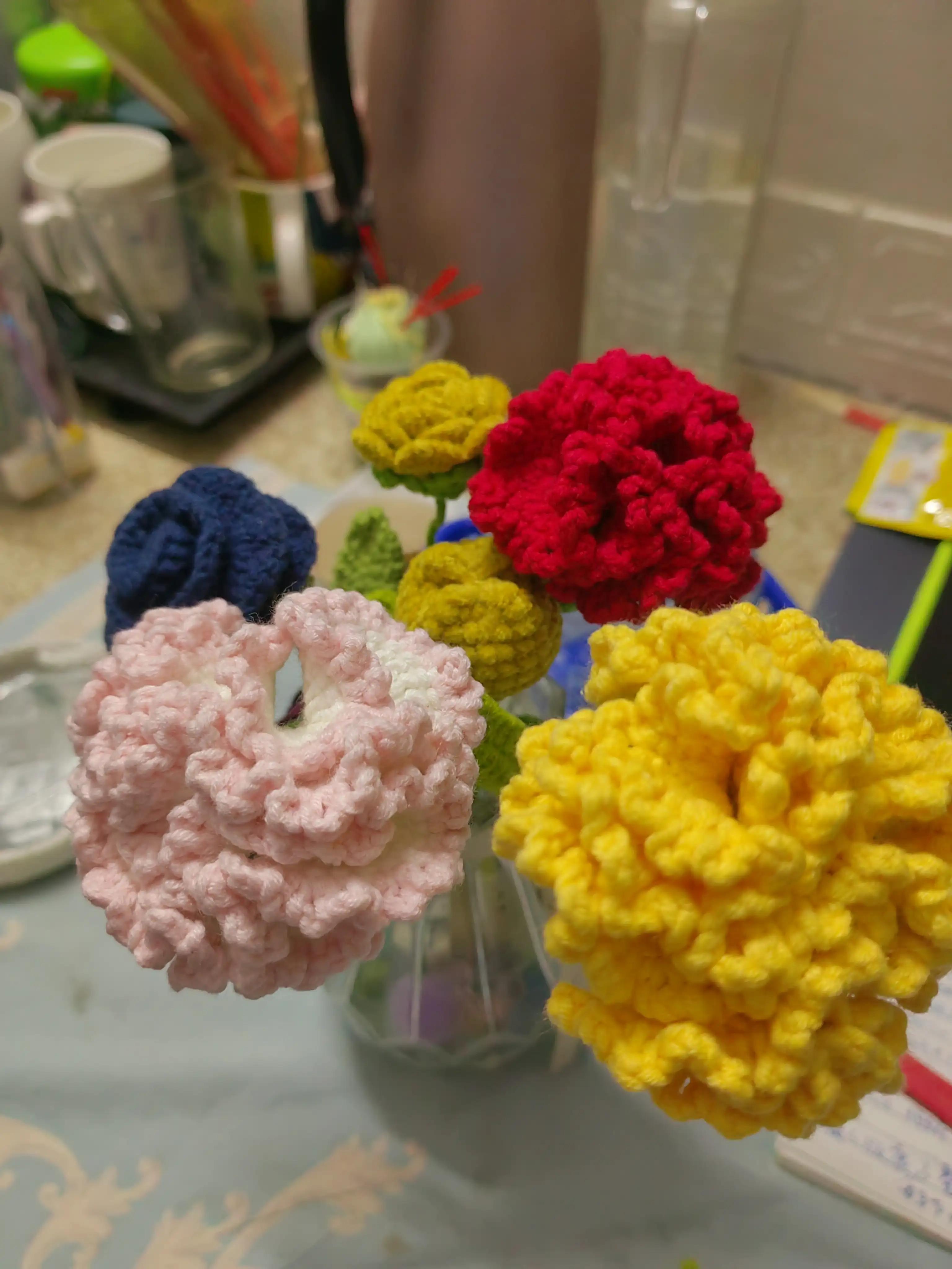 母亲节手工编织儿童花,母亲节简单的花花手工