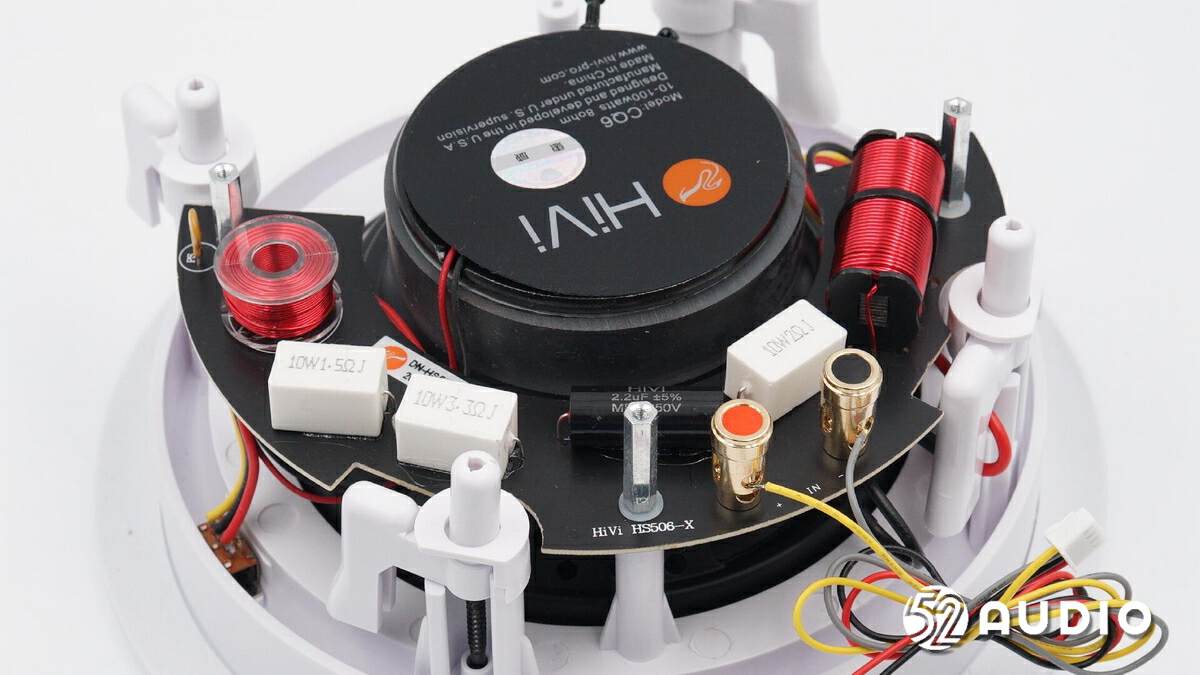 惠威cq6-bt扬声器接线图,惠威cq6吸顶音响后面如何连线