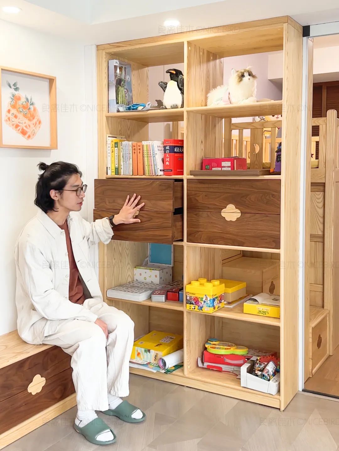 55平超大儿童房，东方意境美客餐厅，上海业主家一“慕”了然