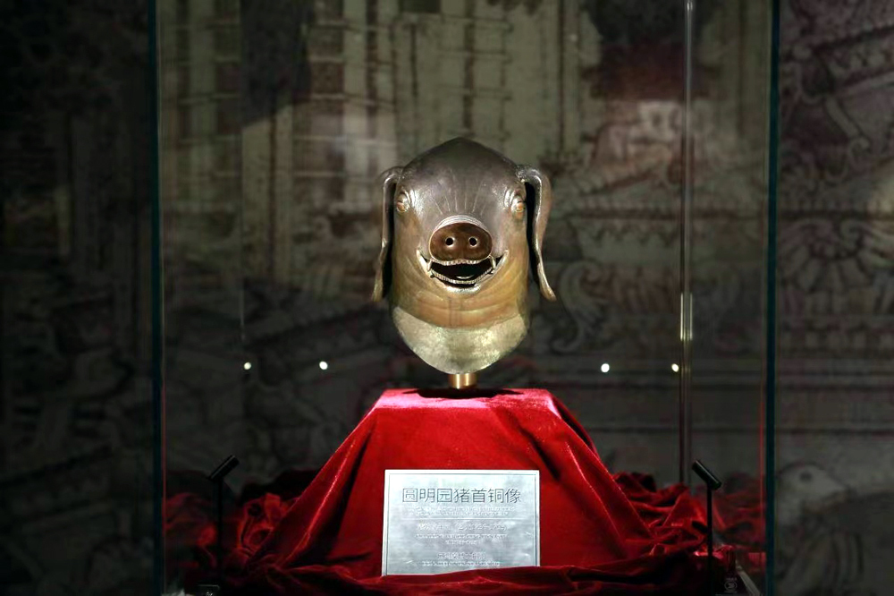 圆明园铜兽首现身上海,上海展览圆明园十二兽首