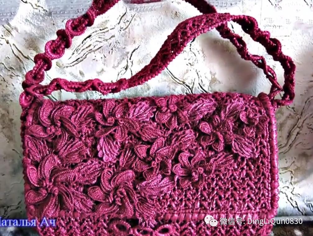 针织包包手工图纸,针织包作品