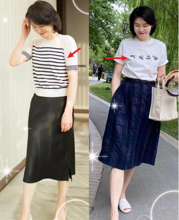 夏天穿的裙子好看又显瘦50岁穿的,夏季减龄t恤裙穿搭