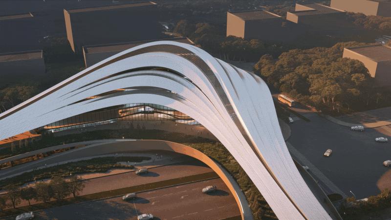 西咸新区超高层效果图,西咸新区绿地超高层