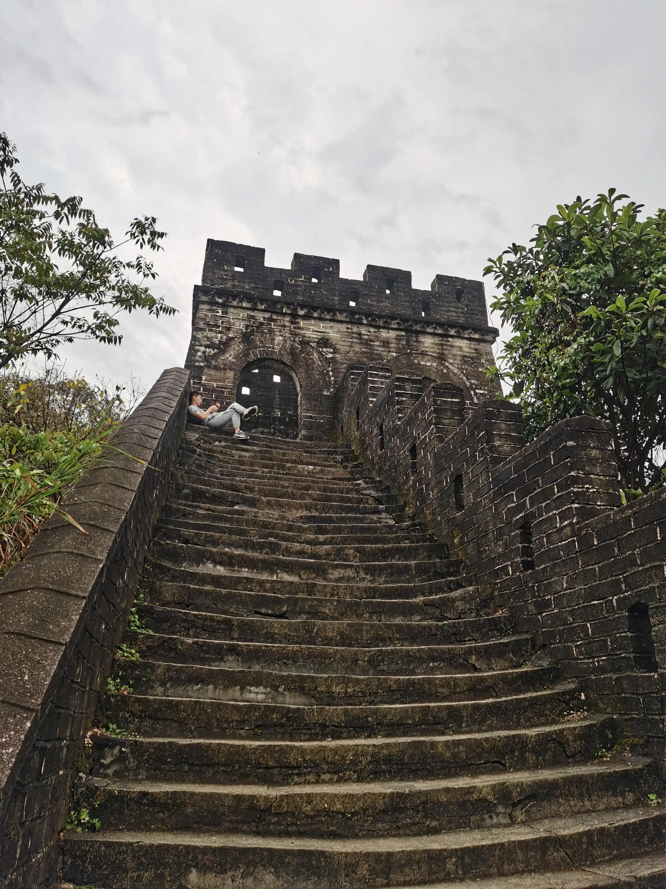 求水山公园仿古长城描述,深圳真正的仿古长城