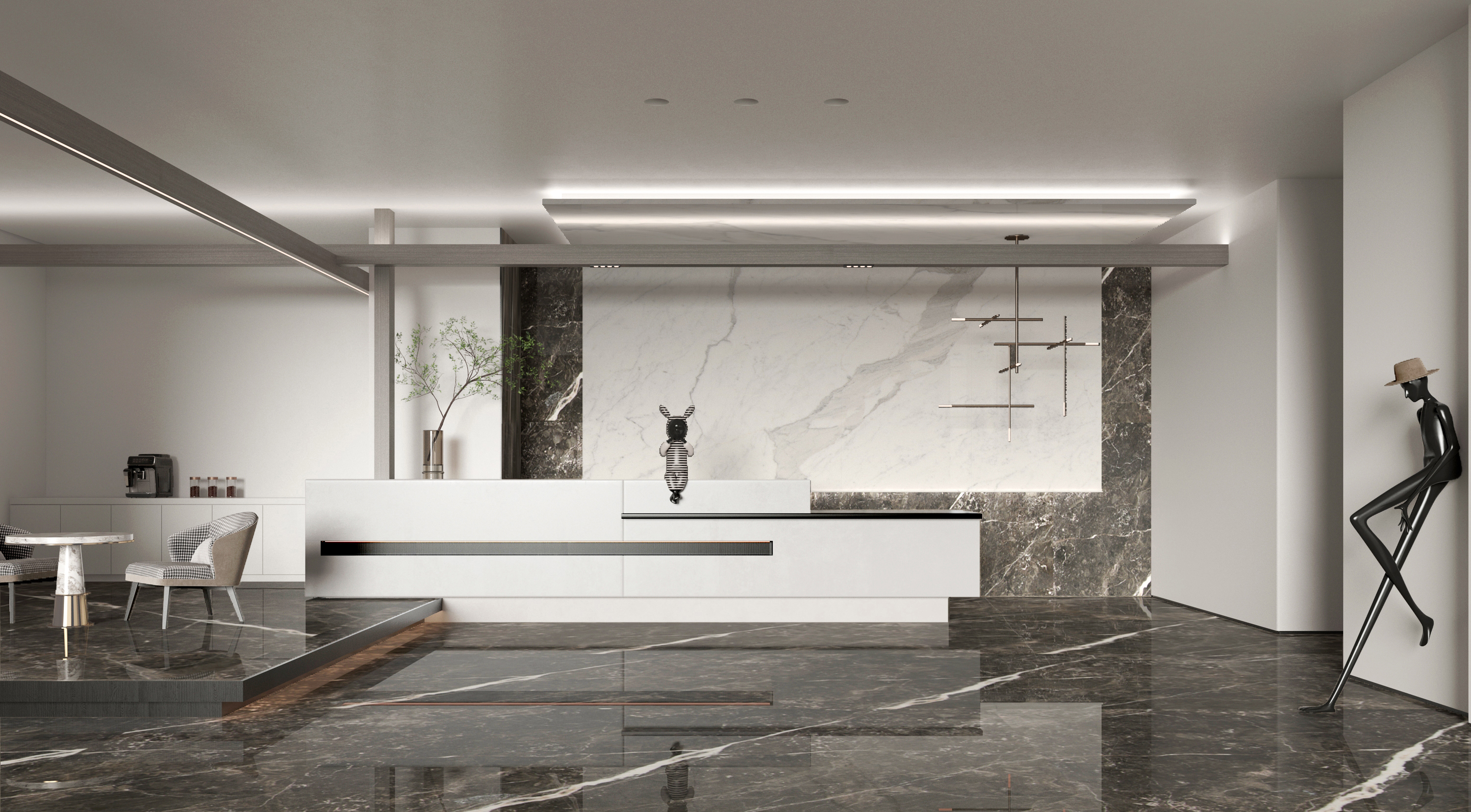 黑白设计风格用什么大理石,室内设计必知大理石