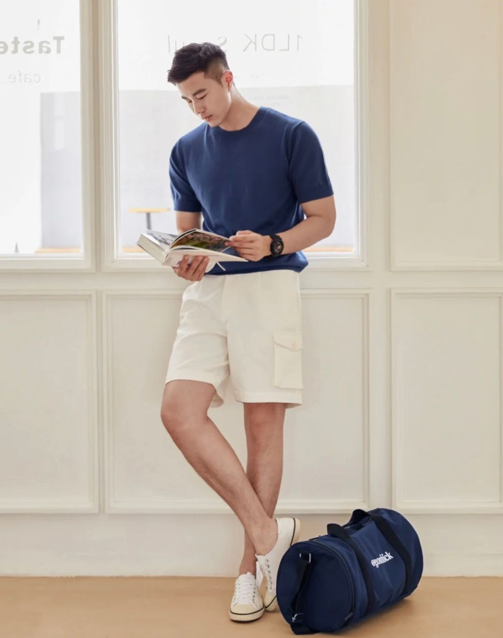 夏天男人白色短裤穿衣搭配,夏天短裤男士穿搭