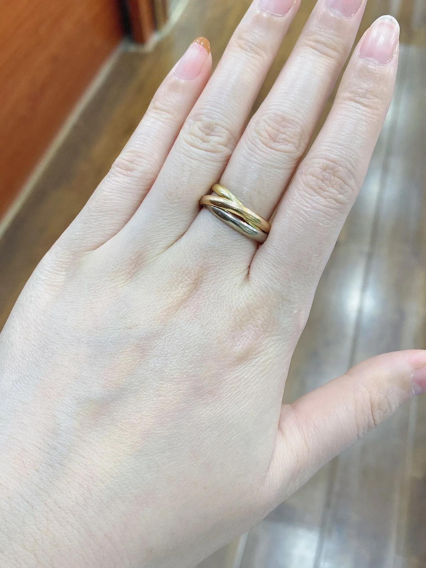 卡地亚三色戒指真假鉴定,卡地亚三色戒指宽版和窄版哪个好