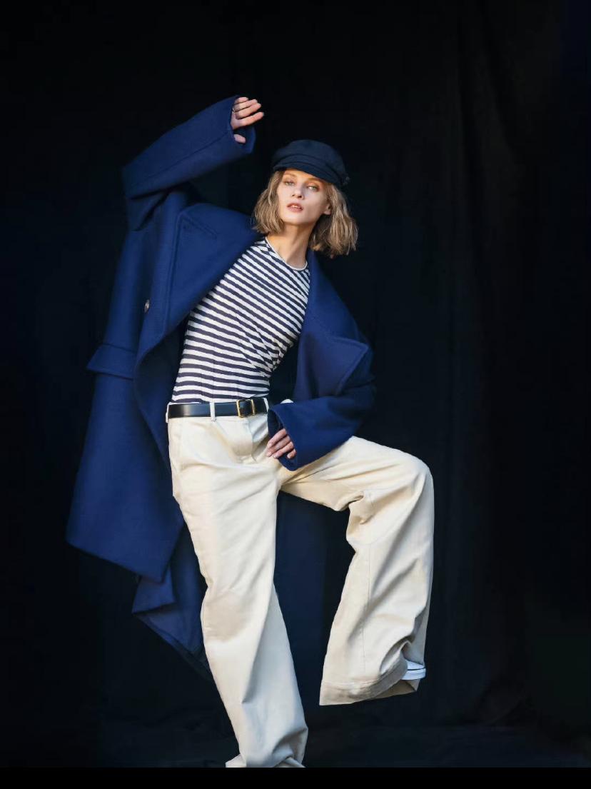 蓝色穿出秋冬高级感,蓝色穿出春天的高级感