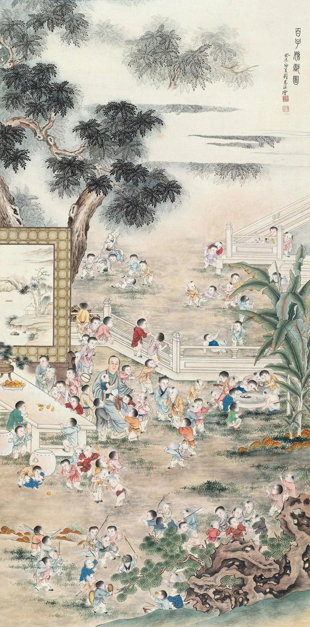 现代著名画家刘凌沧人物作品欣赏,刘凌沧中国工笔人物画技法