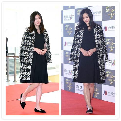 韩国女明星大衣穿搭,韩国女明星秋冬连衣裙搭配大衣