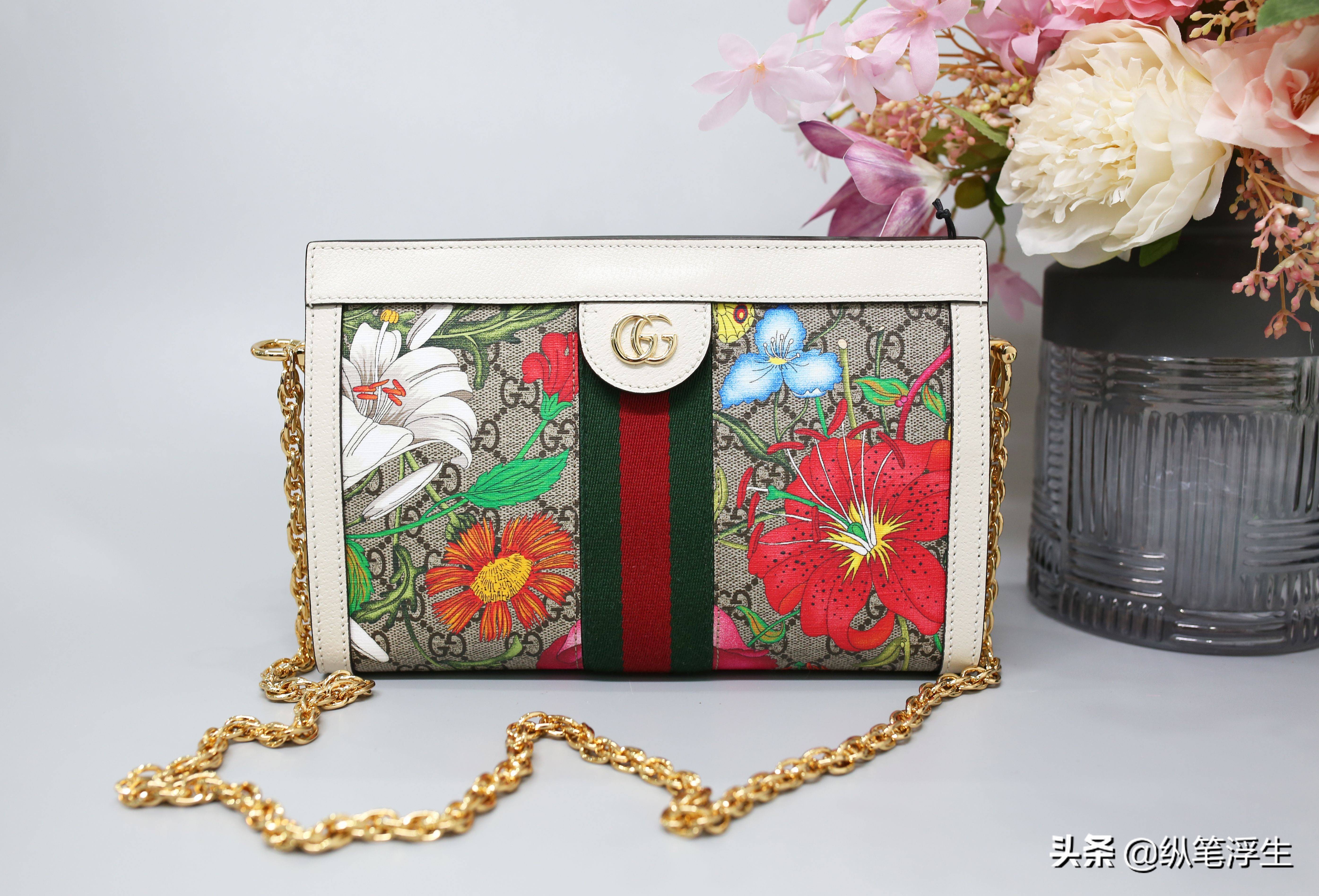 gucciophidia链条包开箱武广,gucciophidia手提包