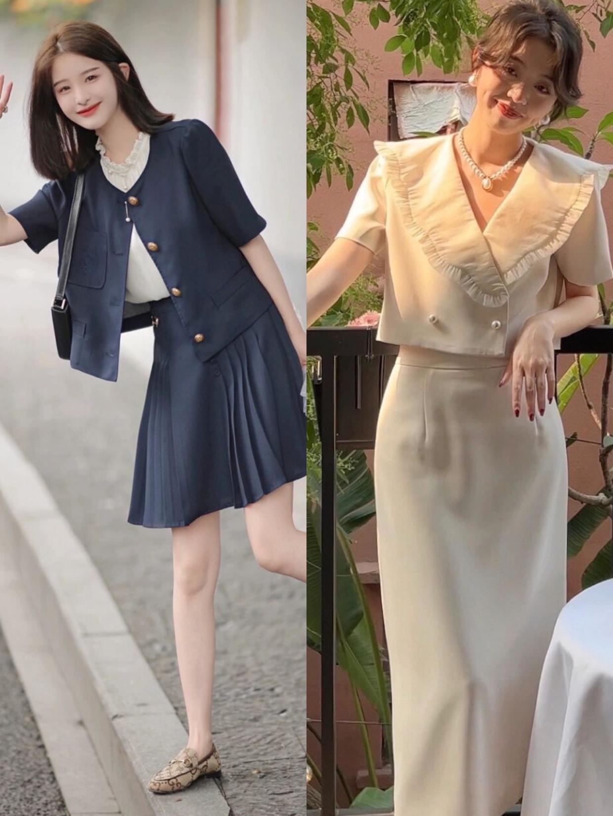 夏季穿衣高级感配色,夏季时尚短袖衣服好看