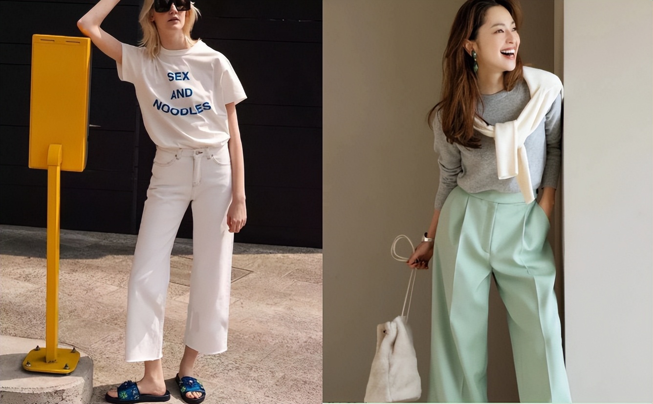 选择阔腿裤的时候尽量选择单品,a版阔腿裤和窄版阔腿裤怎么选