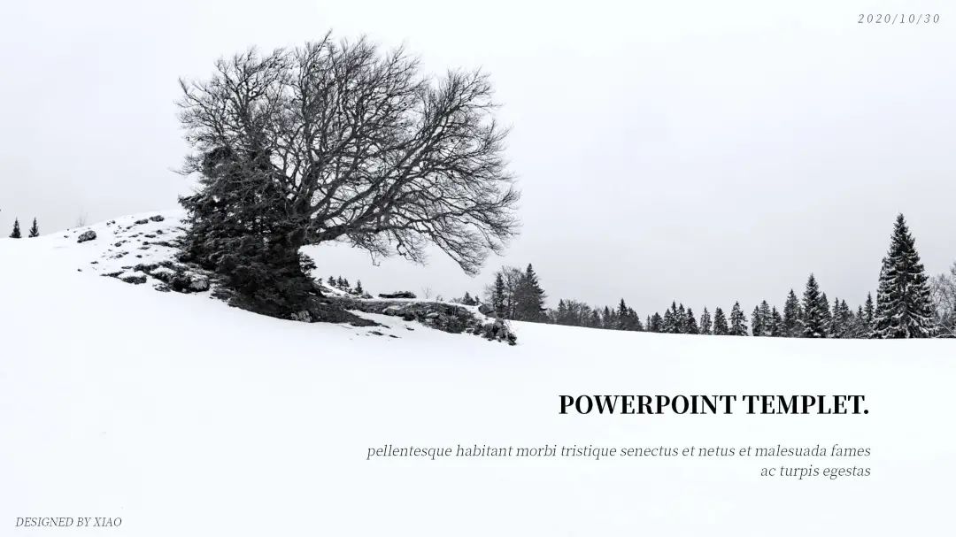 冬天风景ppt模板,关于冬天的ppt背景图片
