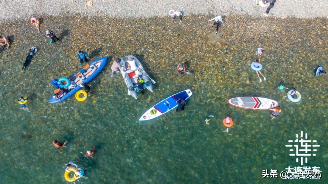 大连可以洗澡的海滩,大连既可以赶海又能洗海澡