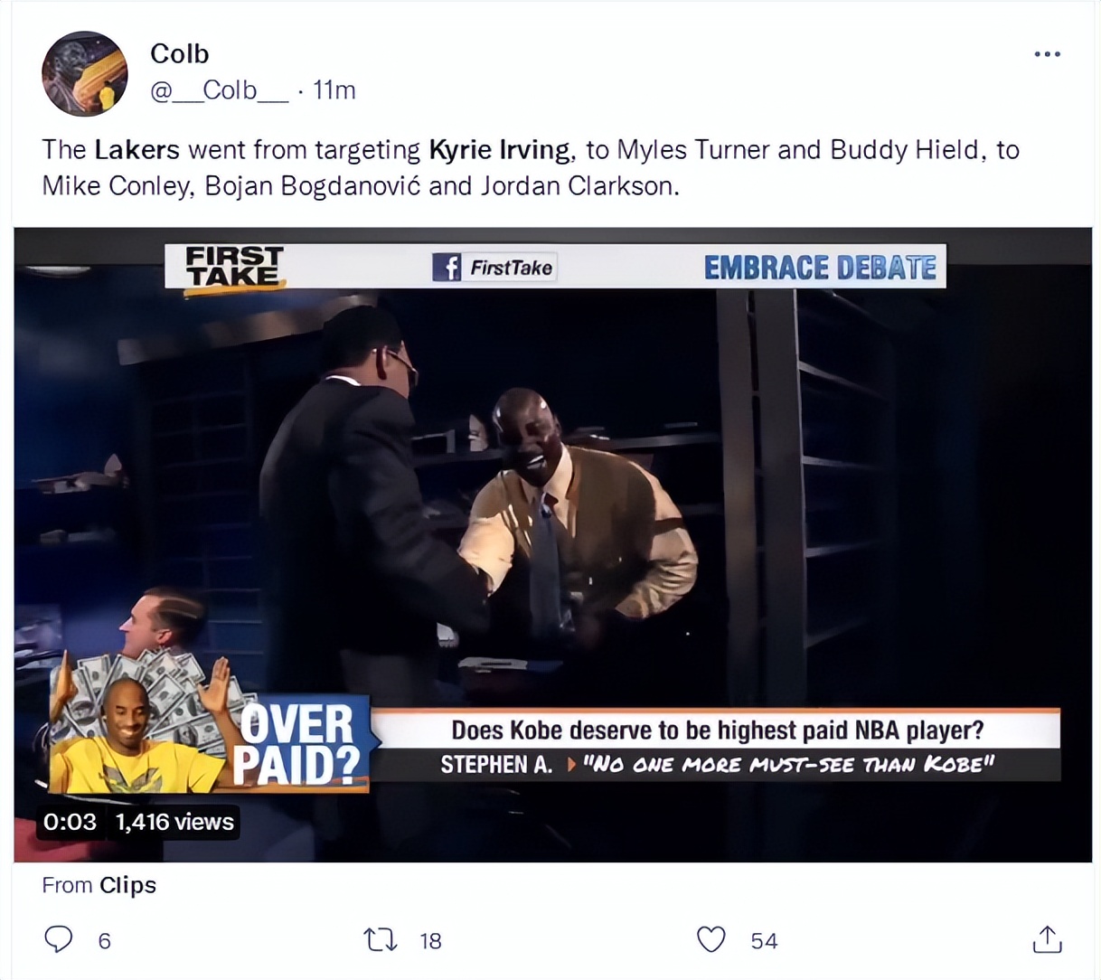 曝湖人或交易威少欧文,湖人拒绝用拉塞尔交易欧文