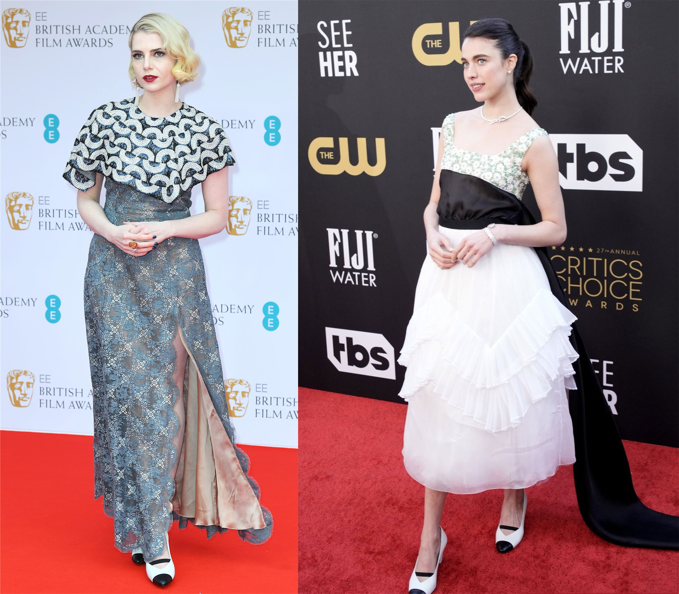 红毯香奈儿走秀名场面,ladygaga穿高定礼服