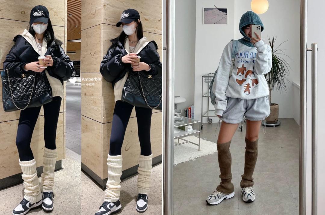 袜套堆堆袜穿法教程,袜套堆堆袜休闲怎么穿