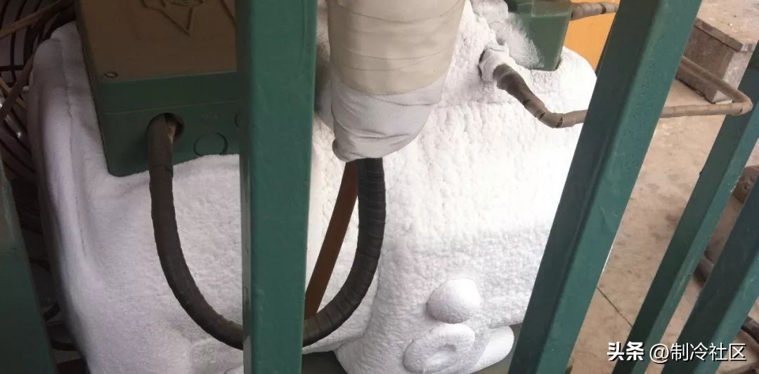 船用空调蒸发器进口处结霜,空调柜机制热内机蒸发器结霜