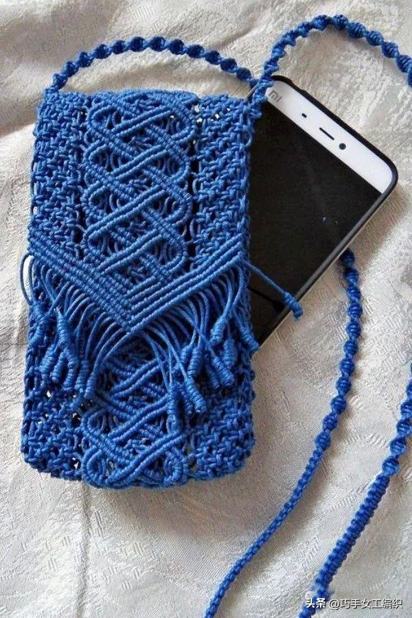 自己用绳子编一个东西,绳子编小包教程