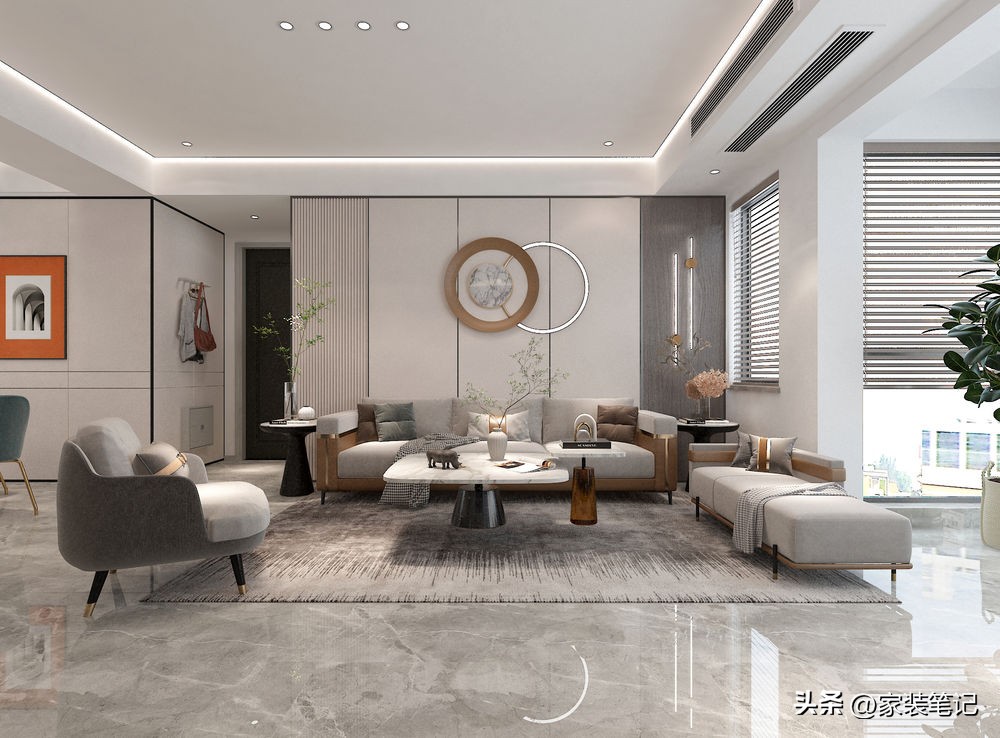 长沙现代轻奢装修风格130平高级感,90后小夫妻花8万元装修的现代风格