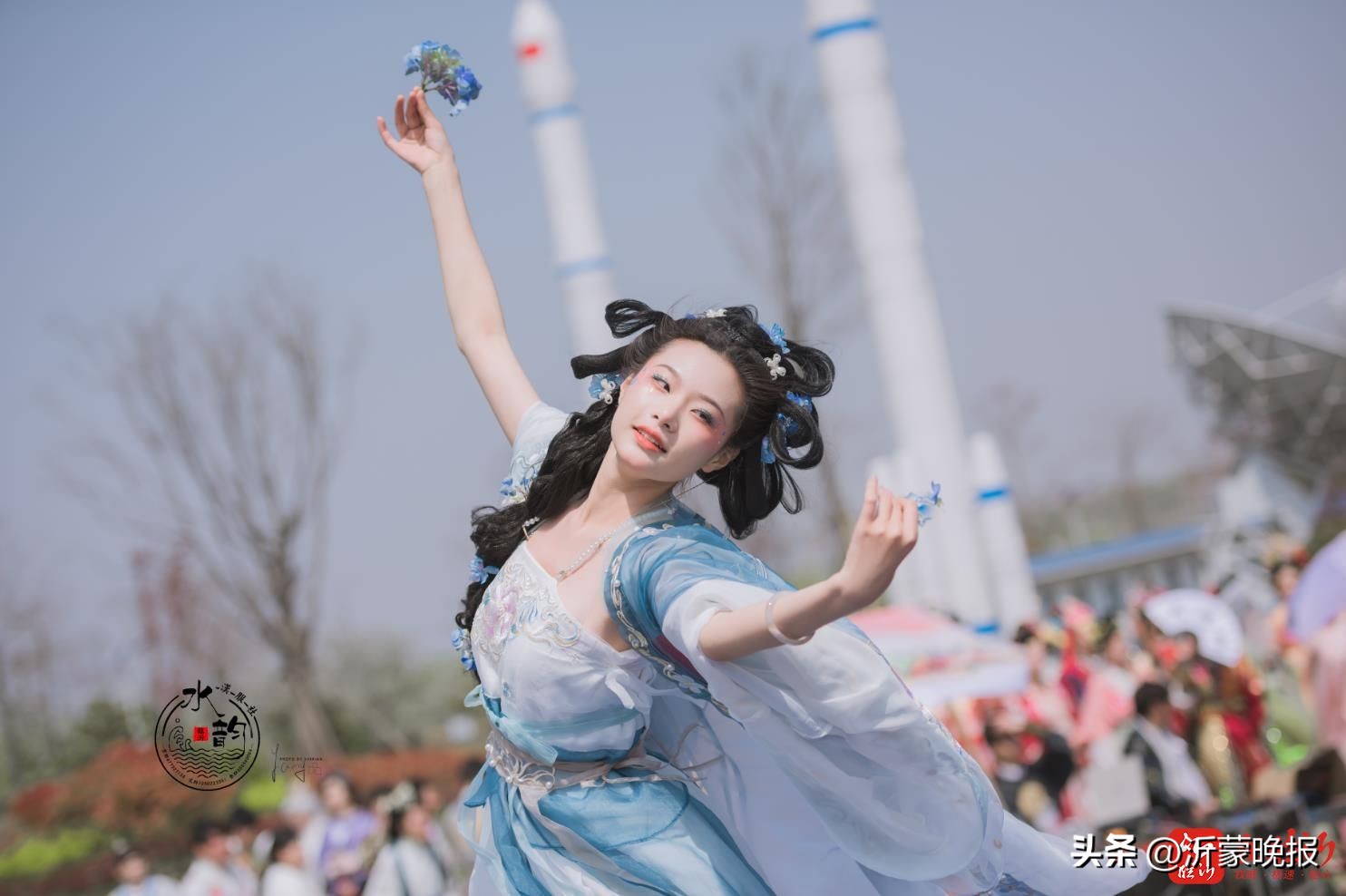 外国人看花朝节国风花神太惊艳了,第四届云台山汉服花朝节花神走秀