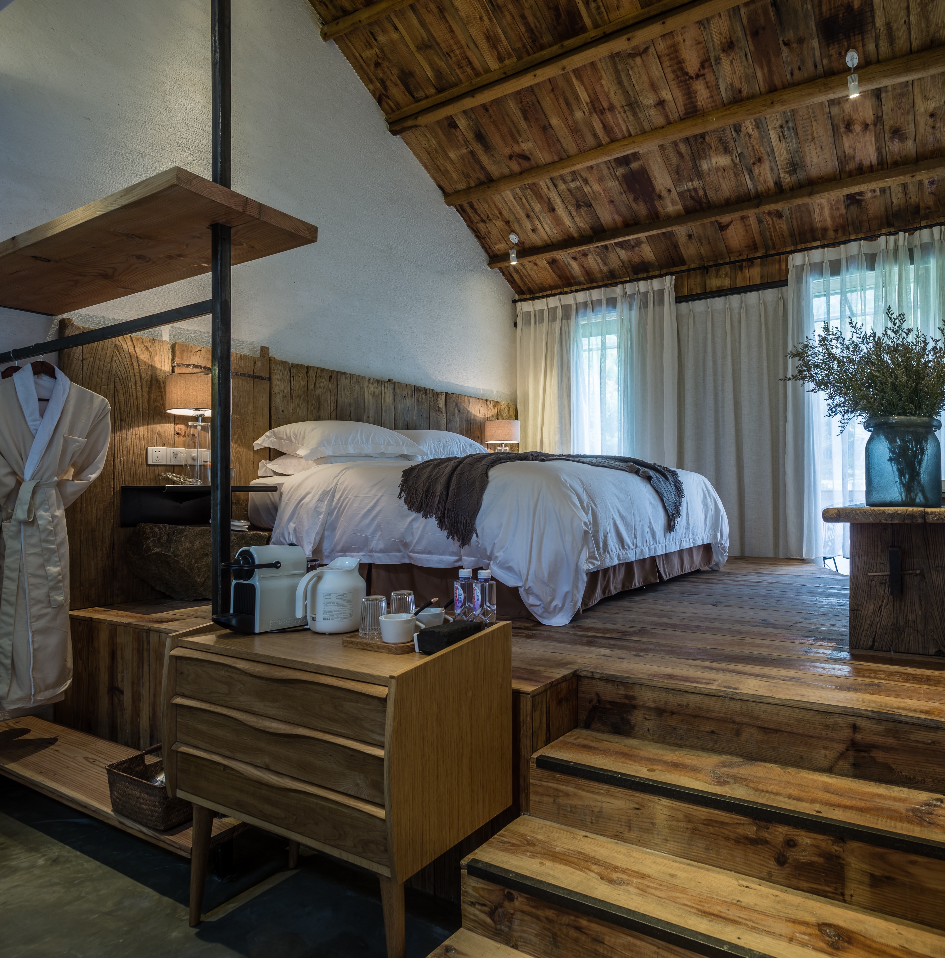 民宿酒店走廊过道设计效果图,民宿酒店家具设计