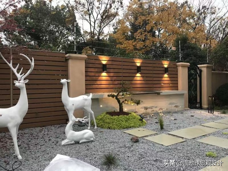 60平方别墅庭院效果图大全,60款优秀的别墅庭院创意背景景墙