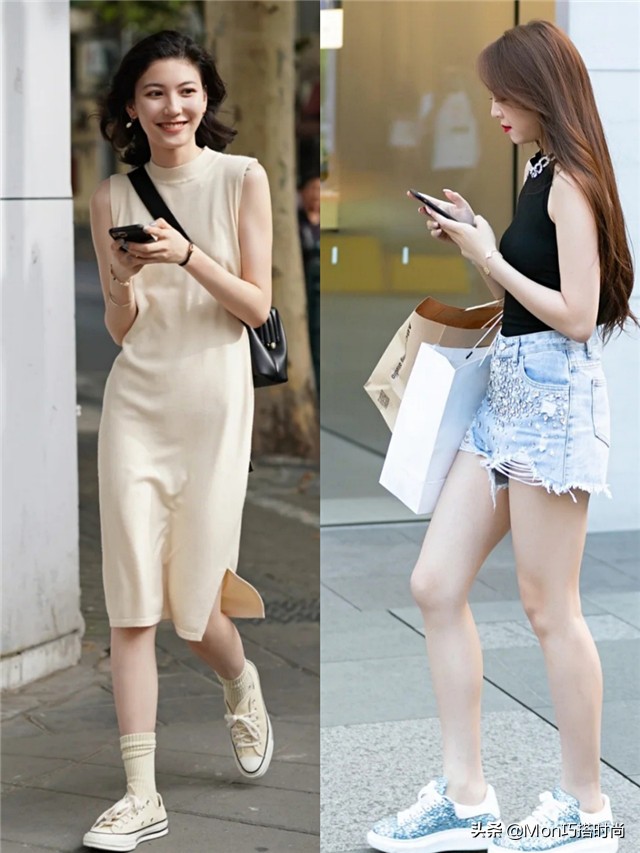 太古里的裙子穿搭,太古里穿裙子的女人