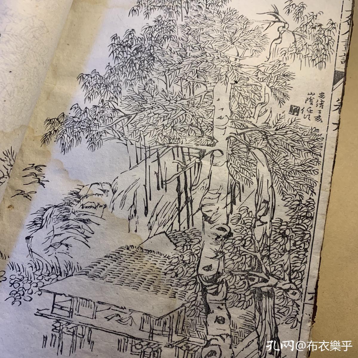 拿到木刻版《芥子园画传》时，我才明白真正的木刻线条之美