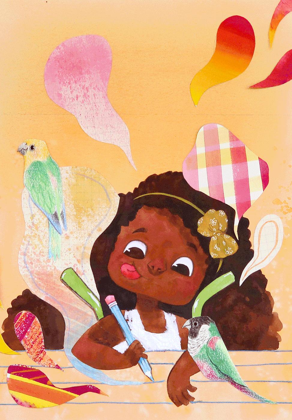 巴西插画师jaza动物插画系列,巴西插画师jaza的动物系列