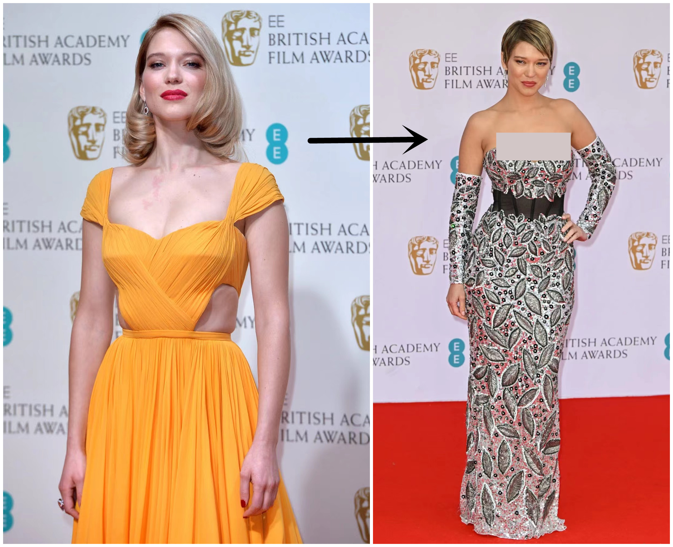 红毯香奈儿走秀名场面,ladygaga穿高定礼服