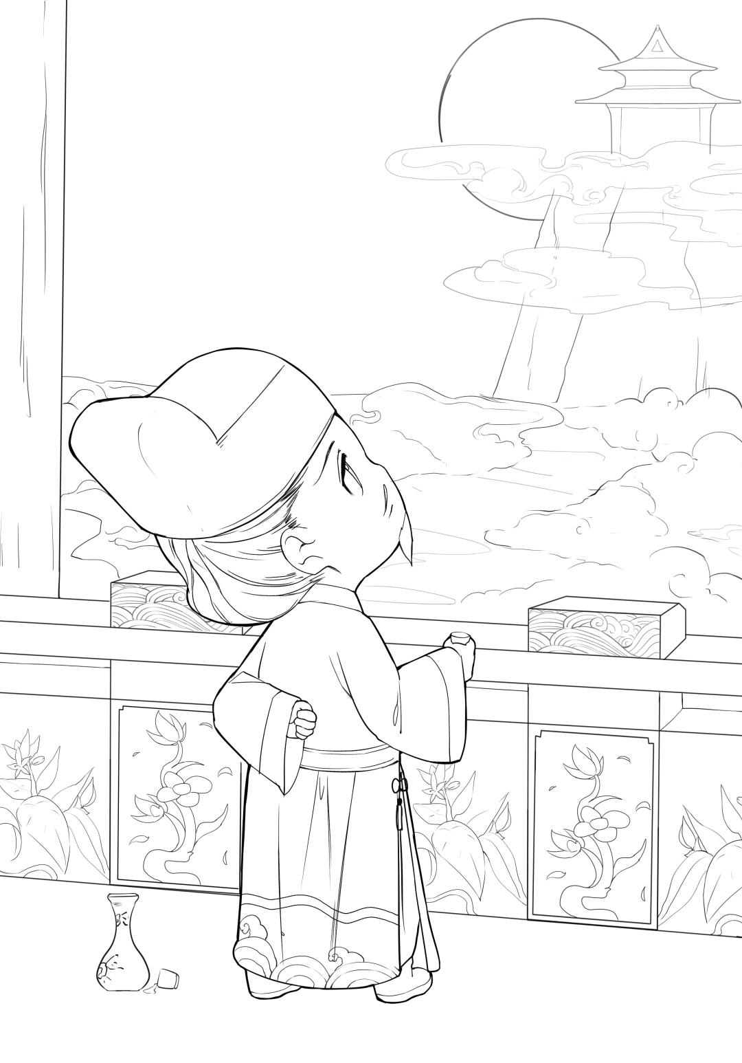 简笔诗词画,古诗画绘画最简单的