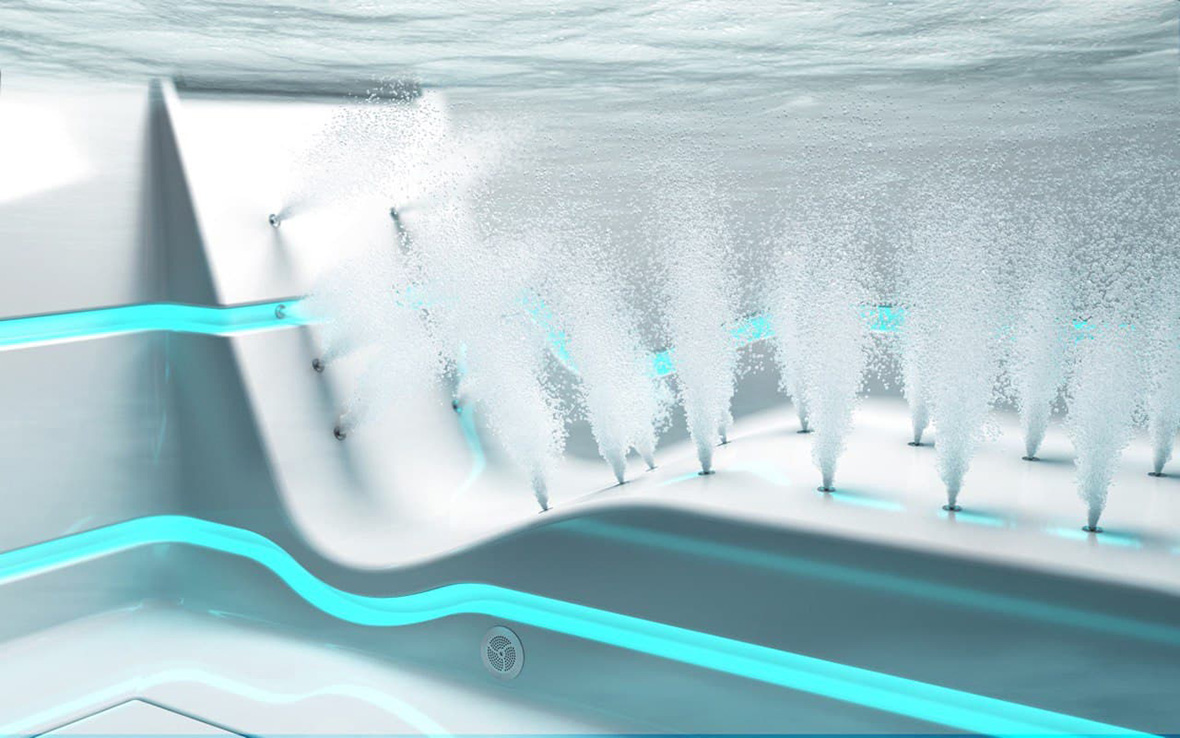 冲浪式按摩浴缸原理,加热功能的简易浴缸