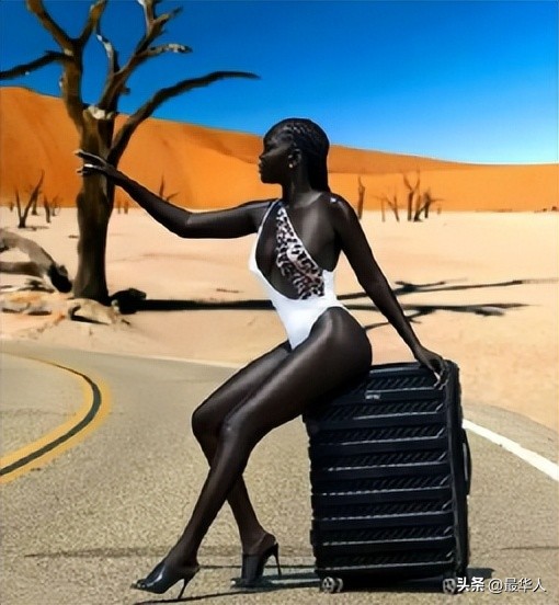 世界最黑女模特：从难民营走上T型台，连黑人都嘲笑她的肤色