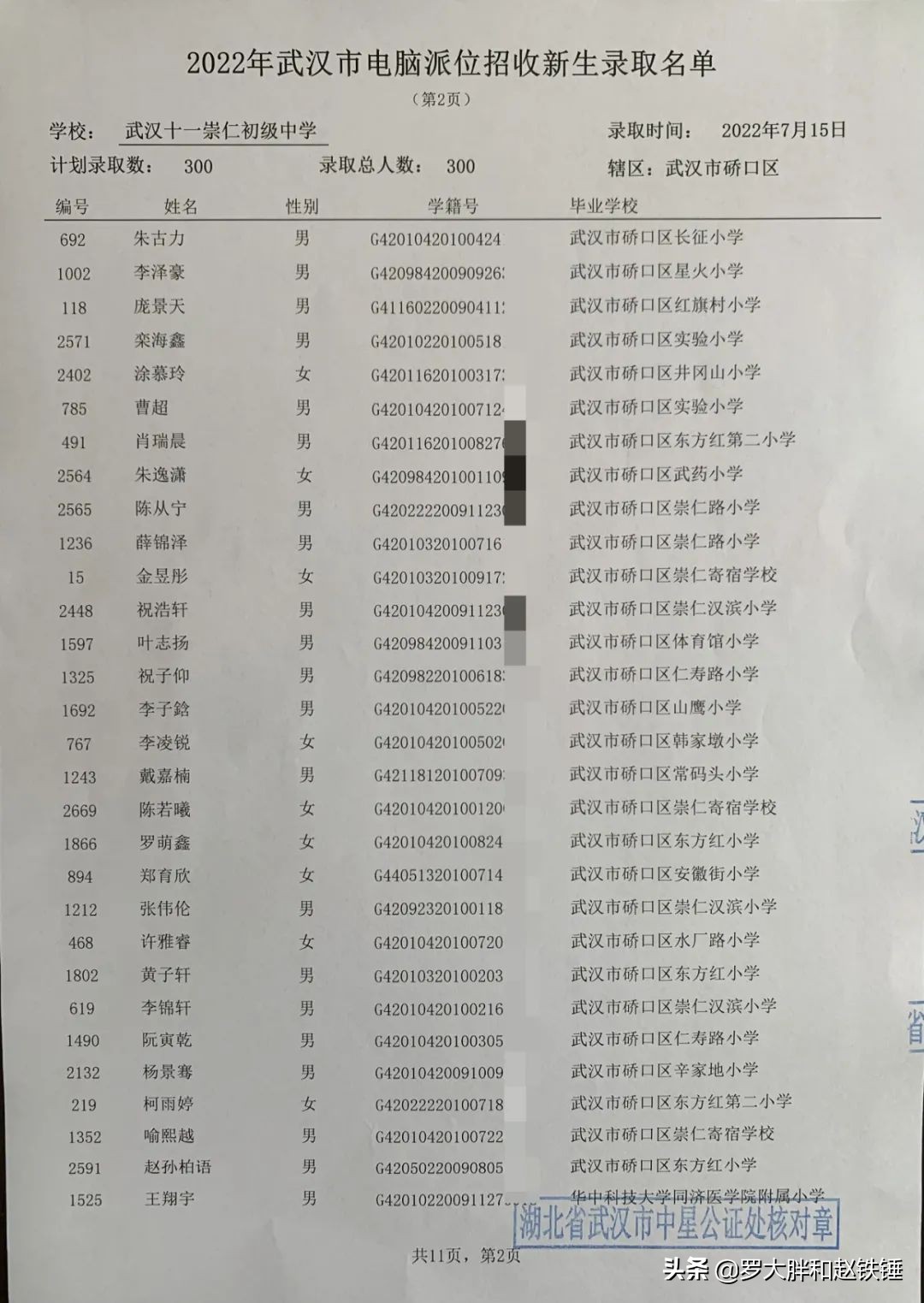 2020年武汉市小升初电脑派位,武汉市江汉区小升初电脑派位结果